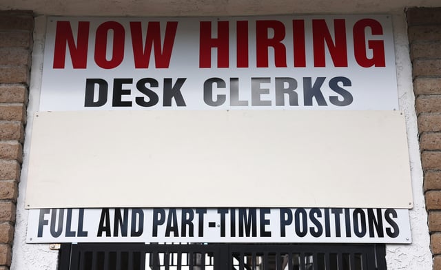 Hiring sign