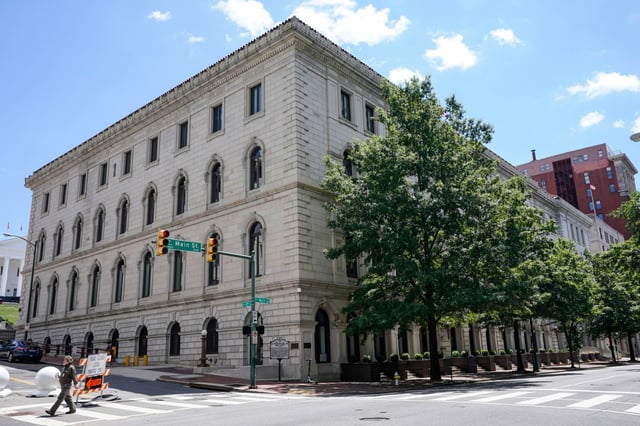 The U.S. 4th Circuit Court of Appeals Courthouse in Richmond, Va., on June 16, 2021.