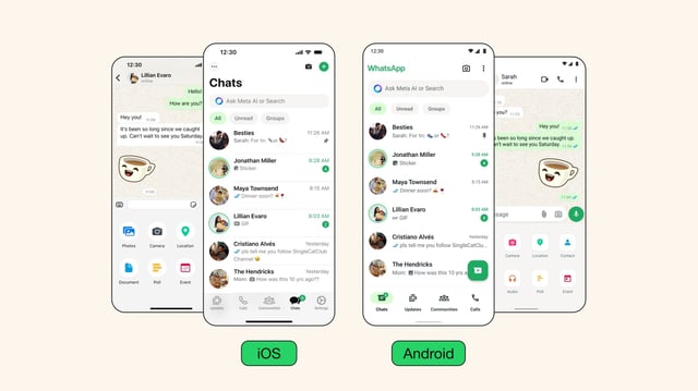 WhatsApp has announced some design changes for both its iPhone and Android apps including new background tweaks, animated illustrations, and more.