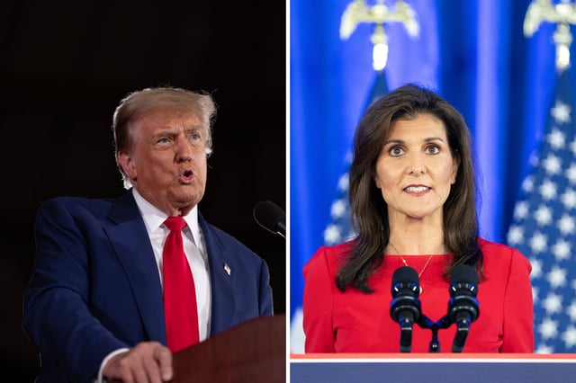 Donald Trump and Nikki Haley
