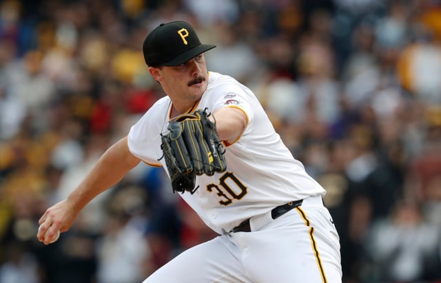 Paul Skenes struck out seven in his MLB debut on Saturday.