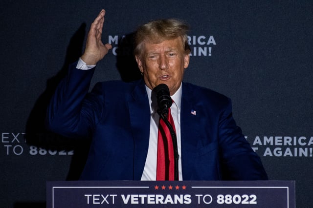 Former president Donald Trump
