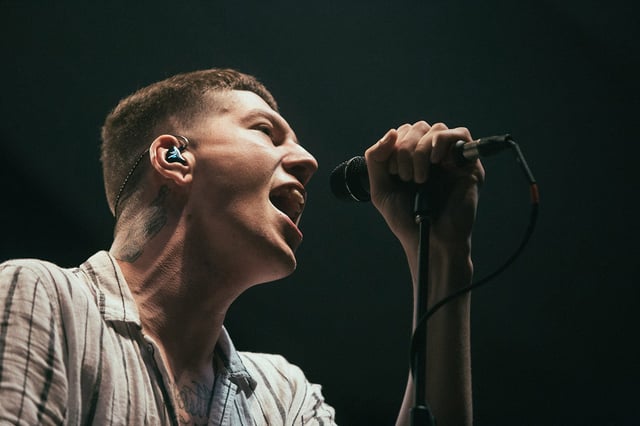 John Floreani of Trophy Eyes performs at WorkPlay on Sept. 16, 2018, in Birmingham, Alabama.