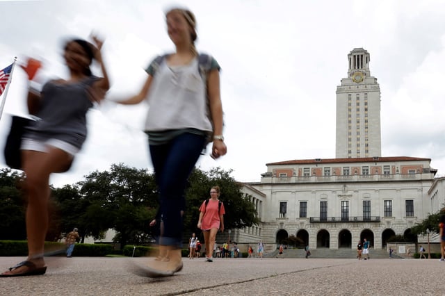 University of Texas at Austin campus. 