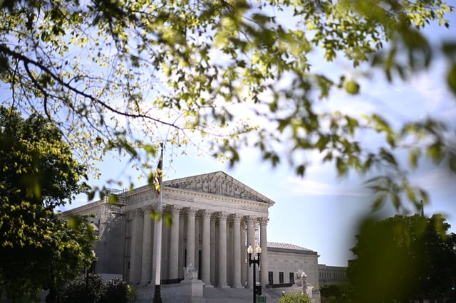 The US Supreme Court on April 23, in Washington, DC.