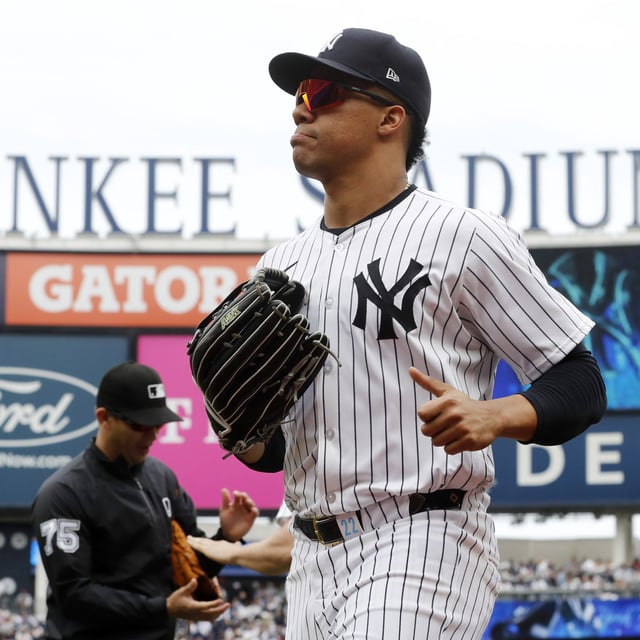 NEW YORK, NEW YORK - MAY 04: Juan Soto #22 of the New York Yankees in action against the Detroit Tigers at Yankee Stadium on May 04, 2024 in New York City. The Yankees defeated the Tigers 5-3.
Yankees owner Hal Steinbrenner wants to keep Juan Soto in New York.