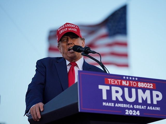 Republican presidential candidate, former President Donald Trump speaks at a campaign rally in Wildwood, N.J., Saturday, May 11, 2024. (AP Photo/Matt Rourke)