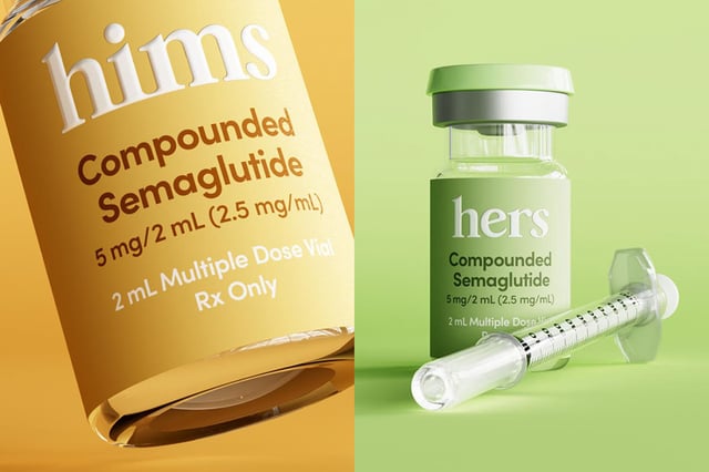 Hims & Hers injectable GLP-1 medications.
