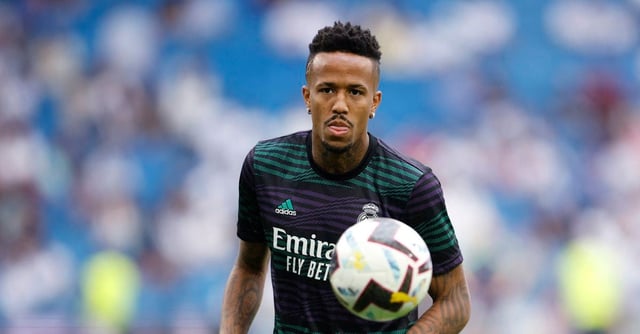 Soccer Football - LaLiga - Real Madrid v Athletic Bilbao - Santiago Bernabeu, Madrid, Spain - June 4, 2023 Real Madrid's Eder Militao during the warm up before the match REUTERS/Juan Medina/File photo
