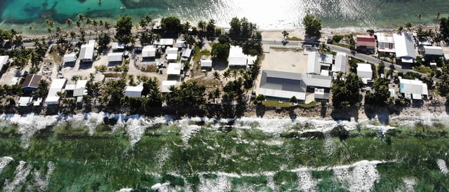 Properties in Funafuti, the capital of the Pacific island nation of Tuvalu