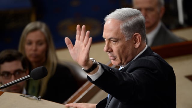 Benjamin Netanyahu, Prime Minister of Israel, addresses a joint meeting of Congress on March 3, 2015.