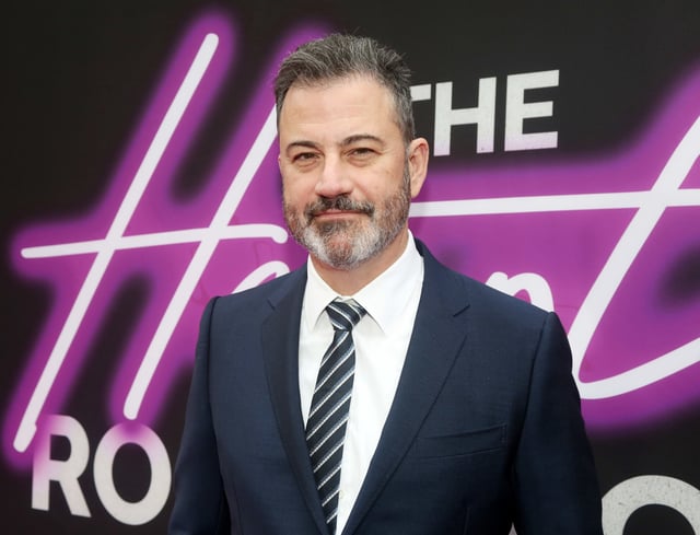 Jimmy Kimmel at the opening night celebration for the Huey Lewis & The News musical "The Heart of Rock and Roll" at The James Earl Jones Theater on April 19, 2024 in New York City. 