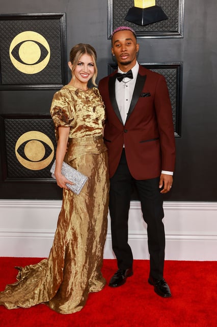Miranda and James "BDash" Derrick at the Grammy Awards last year. They have maintained through social media posts that Miranda's issues with her family are a personal dispute.