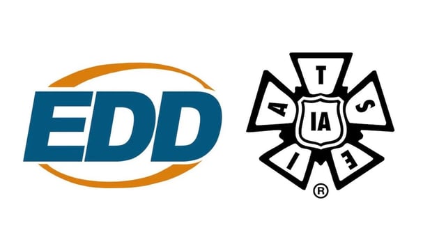 EDD and IATSE logos