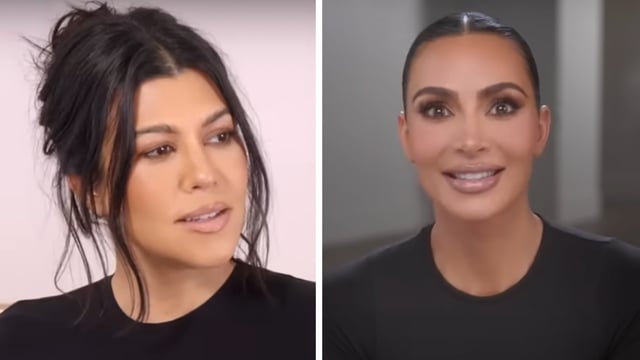 Kourtney Kardashian and Kim Kardashian