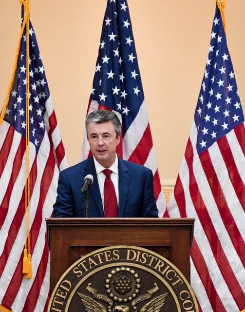 Alabama Attorney General Steve Marshall speaks at a news conference on Sept. 15, 2023.