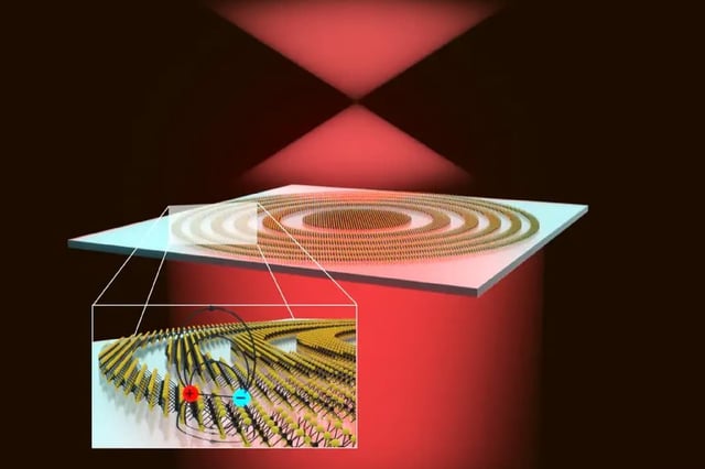 A diagram of the new lens, the thinnest ever