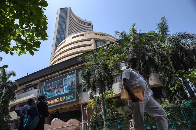 The Bombay Stock Exchange (BSE) building in Mumbai, India, on Friday, March 15, 2024.