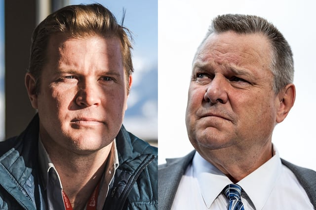 Sen. Jon Tester (D-Mont.), and Republican Tim Sheehy.