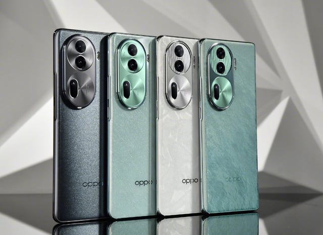 Oppo’s Reno line of affordable smartphones. Photo: Handout