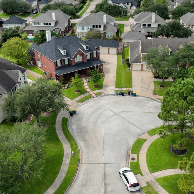 Homes are seen in a residential neighborhood on September 15, 2022 in Pearland, Texas. Buyers are staying out of the market amid elevated mortgage rates.