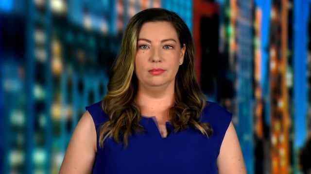 Emily Baden, a former neighbor of Justice Samuel Alito, appears on CNN on Wednesday, June 5.