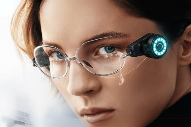 A 'Mission Impossible' agent uses contact lenses that have capabilities such as facial recognition in the movie