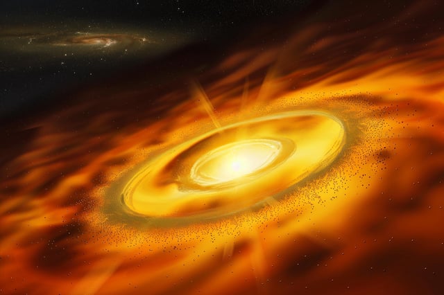 Planet Forming Disk Art Concept
