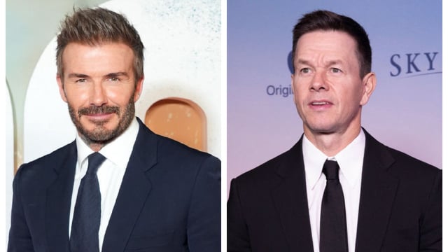 David Beckham and Mark Wahlberg