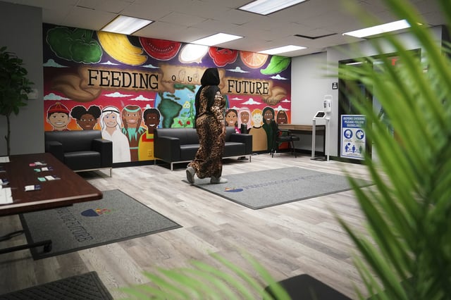 The offices of Feeding Our Future in St. Anthony on Jan. 27, 2022, a week after FBI agents raided the offices of  the Minnesota nonprofit.
