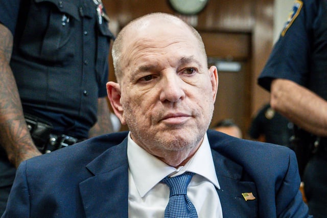 Harvey Weinstein at Manhattan Criminal Court in New York on May 29, 2024.