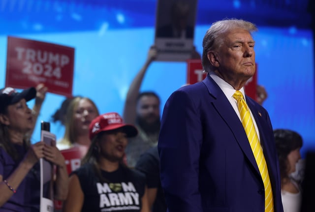 Donald Trump Greets Supporters in Phoenix