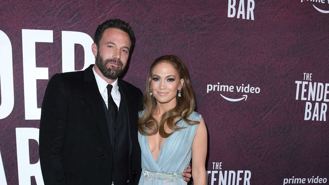 Ben Affleck and Jennifer Lopez attend the premiere of 'The Tender Bar' in Dec. 2021.
