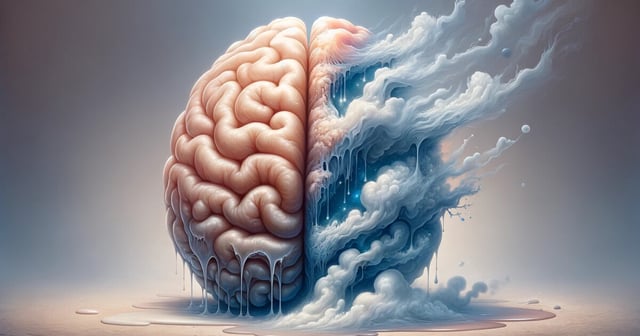 The brain is in a perfectly balanced state that keeps it from transitioning to a gas or liquid says new research (Image generated using AI tools)