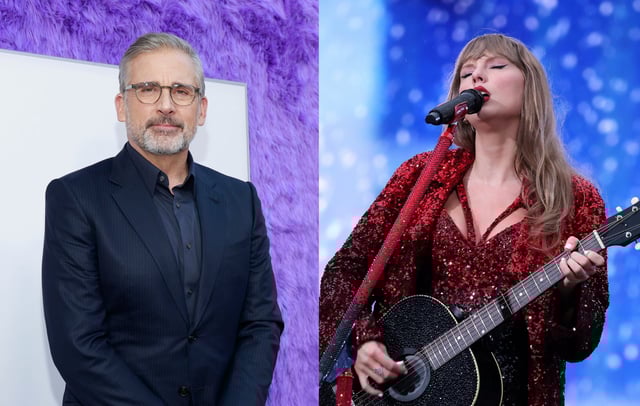 Steve Carell, Taylor Swift. Credits: Jason Mendez/Getty Images and John Shearer/TAS24/Getty Images