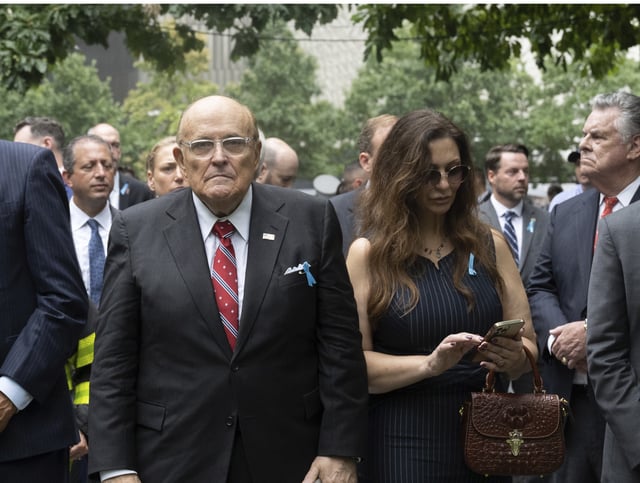 Rudy Giuliani and Maria Ryan