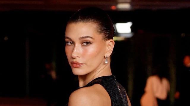 Hailey Bieber attends the 3rd Annual Academy Museum Gala at Academy Museum of Motion Pictures on December 03, 2023 in Los Angeles, California.