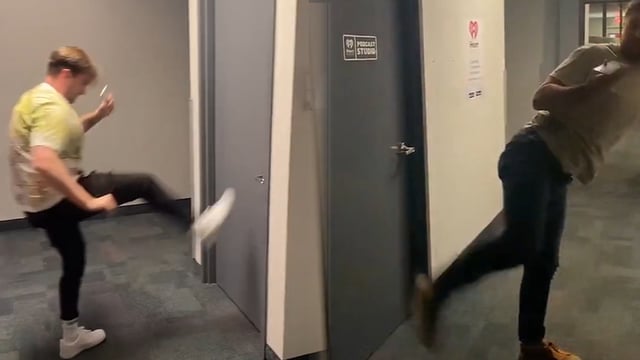 Door kick challenge on tiktok