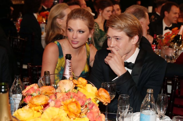 Taylor Swift and Joe Alwyn at the Golden Globes in January 2020.