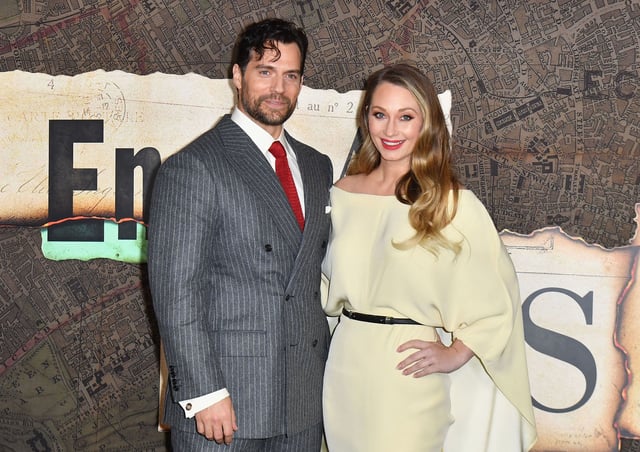 British actor Henry Cavill and Natalie Viscuso arrive for the premiere of Netflix's "Enola Holmes 2" at The Paris Theatre in New York City on October 27, 2022. (Photo by ANGELA WEISS / AFP) (Photo by ANGELA WEISS/AFP via Getty Images)