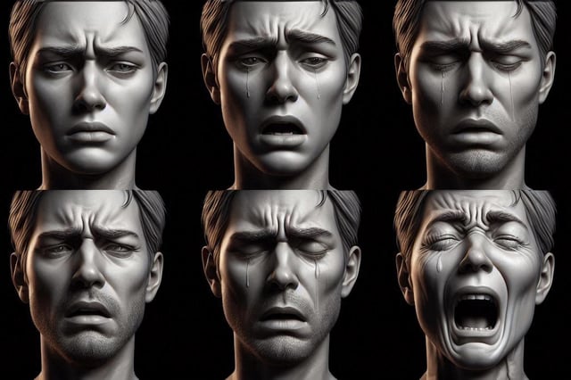 Types of Depression Art Concept