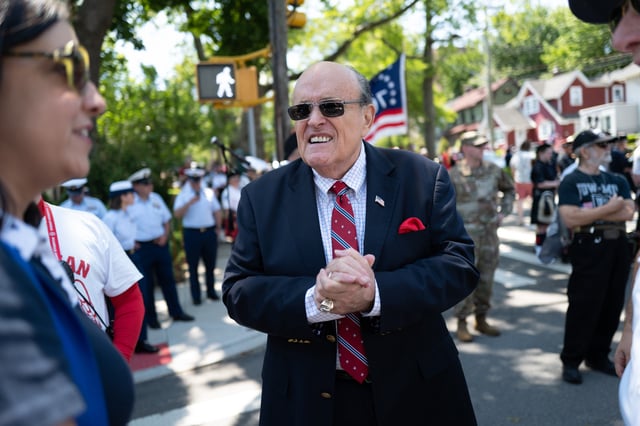 Rudy Giuliani in Staten Island