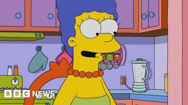 Marge Simpson in a scene from The Simpsons