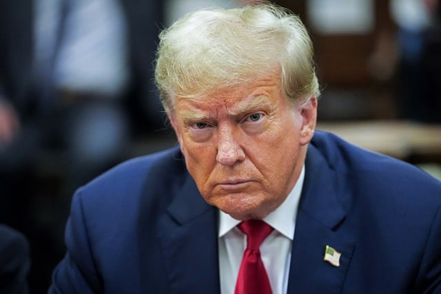 Donald Trump on Oct. 4, 2023 in New York City.