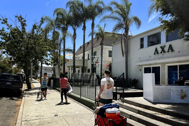 Greek row at the University of Southern California on Aug. 12, 2022.