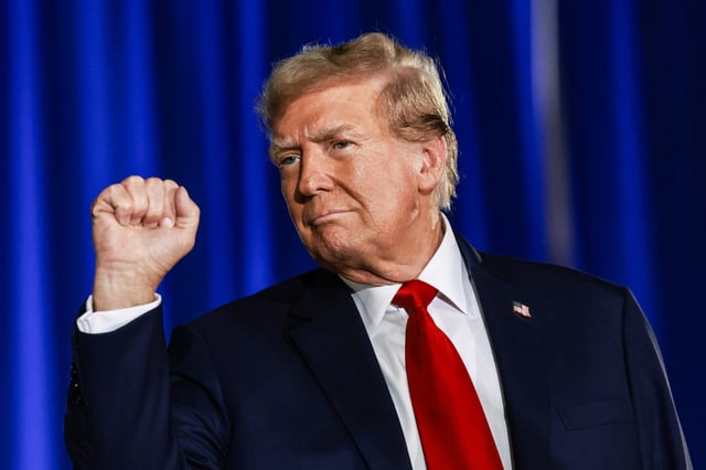 Donald Trump at the Palm Beach Convention Center in West Palm Beach, Fla., on June 14, 2024.