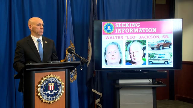 FBI Richmond Special Agent in Charge Stanley Meador speaks during a press conference in Richmond, Virginia, on June 20, 2024.