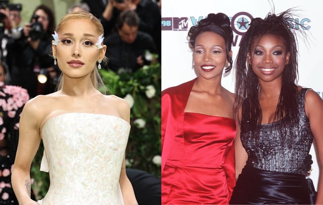 Ariana Grande and Brandy & Monica. CREDIT: Jamie McCarthy/Jeffrey Mayer/Getty