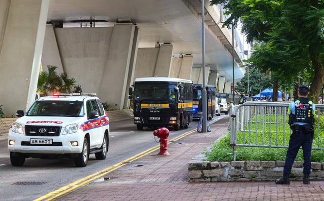 The first day of mitigation please in the Hong Kong 47 trial is under way. Photo: Dickson Lee
