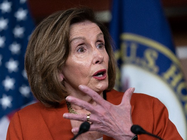 Speaker of the House Nancy Pelosi, D-Calif., reacts to the Supreme Court decision overturning Roe v. Wade, at the Capitol in Washington, Friday, June 24, 2022. (AP Photo/J. Scott Applewhite)